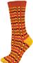 QT Feet Womens Recycled Picnic Plaid Crew Socks