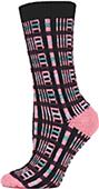 QT Feet Womens Recycled Picnic Plaid Crew Socks