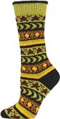 QT Feet Women Recycled Sun, Moon, Stars Crew Socks