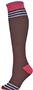 QT Feet Womens Recycled Three Stripe Knee Socks