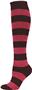 QT Feet Womens Recycled Rugby Stripe Knee Socks