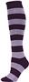 QT Feet Womens Recycled Rugby Stripe Knee Socks