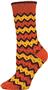 QT Feet Womens Recycled Zuni Fairisle Crew Socks