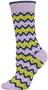 QT Feet Womens Recycled Zuni Fairisle Crew Socks