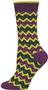 QT Feet Womens Recycled Zuni Fairisle Crew Socks