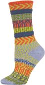 QT Feet Women Recycled Sunrise Fairisle Crew Socks QT Feet Women Recycled Sunrise Fairisle Crew Socks