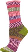 QT Feet Women Recycled Sunrise Fairisle Crew Socks QT Feet Women Recycled Sunrise Fairisle Crew Socks