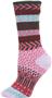 QT Feet Women Recycled Sunrise Fairisle Crew Socks