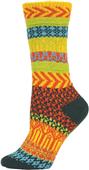 QT Feet Women Recycled Sunrise Fairisle Crew Socks QT Feet Women Recycled Sunrise Fairisle Crew Socks