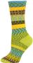 QT Feet Women Recycled Sunrise Fairisle Crew Socks