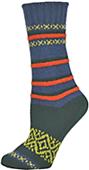 QT Feet Womens Recycled Harmony Stripe Crew Socks QT Feet Womens Recycled Harmony Stripe Crew Socks