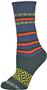 QT Feet Womens Recycled Harmony Stripe Crew Socks