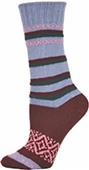 QT Feet Womens Recycled Harmony Stripe Crew Socks QT Feet Womens Recycled Harmony Stripe Crew Socks