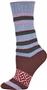 QT Feet Womens Recycled Harmony Stripe Crew Socks