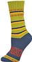 QT Feet Womens Recycled Harmony Stripe Crew Socks