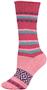 QT Feet Womens Recycled Harmony Stripe Crew Socks