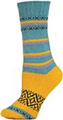 QT Feet Womens Recycled Harmony Stripe Crew Socks QT Feet Womens Recycled Harmony Stripe Crew Socks