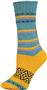 QT Feet Womens Recycled Harmony Stripe Crew Socks