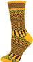 QT Feet Womens Surfs Up Fairisle Crew Socks