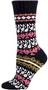 QT Feet Womens Recycled Tune-In Fairisle Crew Sock