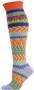 QT Feet Womens Recycled Sunrise Fairisle Knee Sock