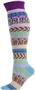 QT Feet Womens Recycled Sunrise Fairisle Knee Sock
