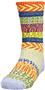 QT Feet Kids Recycled Sunrise Fairisle Crew Socks