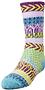 QT Feet Kids Recycled Sunrise Fairisle Crew Socks