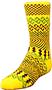 QT Feet Kids Surfs Up Fairisle Crew Socks