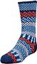 QT Feet Kids Surfs Up Fairisle Crew Socks