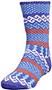 QT Feet Kids Surfs Up Fairisle Crew Socks