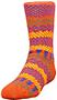 QT Feet Kids Surfs Up Fairisle Crew Socks