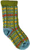 QT Feet Recycled Picnic Plaid Baby Socks