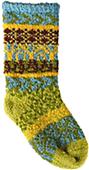 QT Feet Recycled Sunrise Fairisle Baby Socks