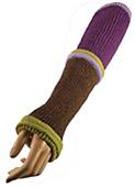 QT Feet Recycled Wonderland Fingerless Gloves