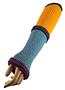 QT Feet Recycled Wonderland Fingerless Gloves