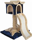 Go Pet Club 36" Beige and Blue Cat Tree