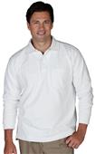 Edwards Unisex Long Sleeve Blended Pique Polo