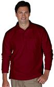 Edwards Unisex Long Sleeve Blended Pique Polo Edwards Unisex Long Sleeve Blended Pique Polo