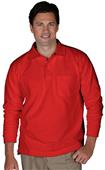 Edwards Unisex Long Sleeve Blended Pique Polo