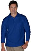 Edwards Unisex Long Sleeve Blended Pique Polo Edwards Unisex Long Sleeve Blended Pique Polo