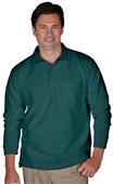 Edwards Unisex Long Sleeve Blended Pique Polo