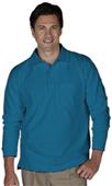 Edwards Unisex Long Sleeve Blended Pique Polo