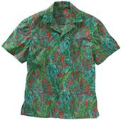 Edwards Unisex Tropical Leaf Camp Shirt Edwards Unisex Tropical Leaf Camp Shirt