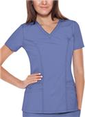 Baby Phat Solid V-Neck Scrub Top
