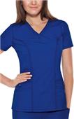 Baby Phat Solid V-Neck Scrub Top