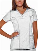 Baby Phat Solid V-Neck Scrub Top