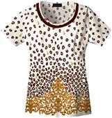 Baby Phat Regal Elegance Scoop Neck Scrub Top
