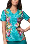 Cherokee Runway Womens V-Neck Scrub Top