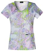 Cherokee Runway Womens Scoop Neck Tunic Scrub Top